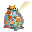Pomme Pidou 'Freddy' ceramic Frog shaped kitchen utensil holder with utensils