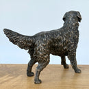 Retriever figurine in solid cold cast bronze, gift boxed