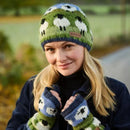 Pachamama 'Flock Of Sheep' Design Chunky Knit Wool Beanie Hat
