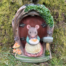 Large Mouse In Doorway with Solar Light - Female Mouse with Cakes