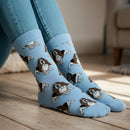 Women's Basset Hound Dog Socks, Quality Cotton Mix, Vibrant Colours, One Size