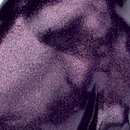 Large 32cm Sitting Boston Terrier Dog Figurine in a Purple Sparkle Finish