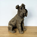 Schnauzer Dog ornament figurine, Leonardo Reflections Bronzed range, gift boxed