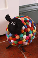 Pachamama Ziggy The Sheep Doorstop, Vibrant Coloured Heavy Weight, Felted Wool