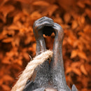 Hanging Bat with attached rope, Halloween decoration, Bat height 29cm (plus rope)