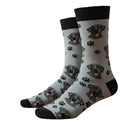 Black Labrador Dog Socks, Men's One Size, Plush Cotton Mix