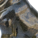 Boston Terrier Dog Figurine, Large 32cm high, Gold Sparkle Finish