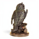 Owl on Books, Quality Heavyweight Cold Cast Bronze Sculpture, Height 23cm