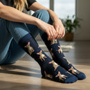 Women's Chihuahua Socks, lovely vibrant colours, soft combed cotton, one size