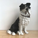 Border Collie Figurine Leonardo Walkies Dog Studies Range, Height 18cm, Gift Boxed