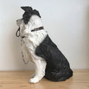Border Collie Figurine Leonardo Walkies Dog Studies Range, Height 18cm, Gift Boxed