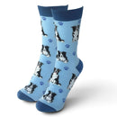 Women's Border Collie Socks, lovely vibrant colours, soft combed cotton, one size