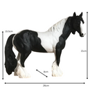 Large 26cm Piebald Black & White Cob ornament from Leonardo, great coloured horse or pony lover gift
