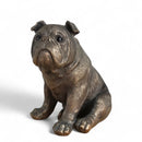 English Bulldog ornament figurine from the Leonardo Reflections Bronzed range, gift boxed