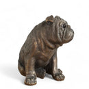 English Bulldog ornament figurine from the Leonardo Reflections Bronzed range, gift boxed