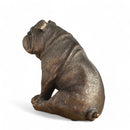 English Bulldog ornament figurine from the Leonardo Reflections Bronzed range, gift boxed