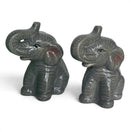 Elephants design ceramic Salt & Pepper shaker set, gift boxed