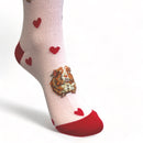 Guinea Pig socks with I Love Guinea Pigs wording, quality cotton mix