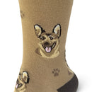 Men's German Shepherd Dog socks, quality cotton mix