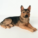 Realistic Laying German Shepherd Dog figurine, 18cm, Gift Boxed