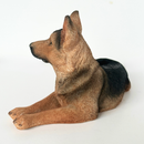 Realistic Laying German Shepherd Dog figurine, 18cm, Gift Boxed