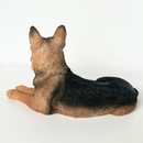 Realistic Laying German Shepherd Dog figurine, 18cm, Gift Boxed