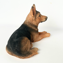 Realistic Laying German Shepherd Dog figurine, 18cm, Gift Boxed