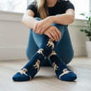 Women's Golden Labrador Socks, lovely vibrant colours, soft combed cotton, one size