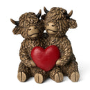 Hughie & Holly Highland Cow 'True Love' with Red Heart by Lesser & Pavey