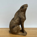 Leonardo Reflections Bronzed range Moongazing Hare, gift boxed, height 18cm