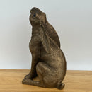 Leonardo Reflections Bronzed range Moongazing Hare, gift boxed, height 18cm