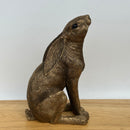 Leonardo Reflections Bronzed range Moongazing Hare, gift boxed, height 18cm