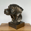 Heavy bronze effect Labrador head bust ornament, Dog lover collectable