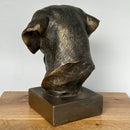 Heavy bronze effect Labrador head bust ornament, Dog lover collectable