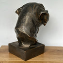 Heavy bronze effect Labrador head bust ornament, Dog lover collectable