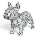 Pomme Pidou 'Jack' French Bulldog ceramic money box, white with Circles pattern
