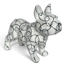 Pomme Pidou 'Jack' French Bulldog ceramic money box, white with Circles pattern