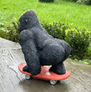 Gorilla on Skateboard figurine novelty monkey ape or skate board lover gift
