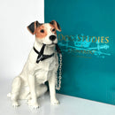 Jack Russell Terrier Figurine, Leonardo Dog Studies Walkies, Height 16cm, Gift Boxed