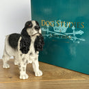 Black & White Cocker Spaniel ornament sculpture figurine Leonardo, gift boxed