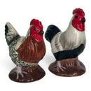 Chickens Rooster & Hen design Salt & Pepper shaker set, gift boxed