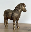 Shetland Pony horse ornament figurine from the Leonardo Bronzed Reflections range, gift boxed