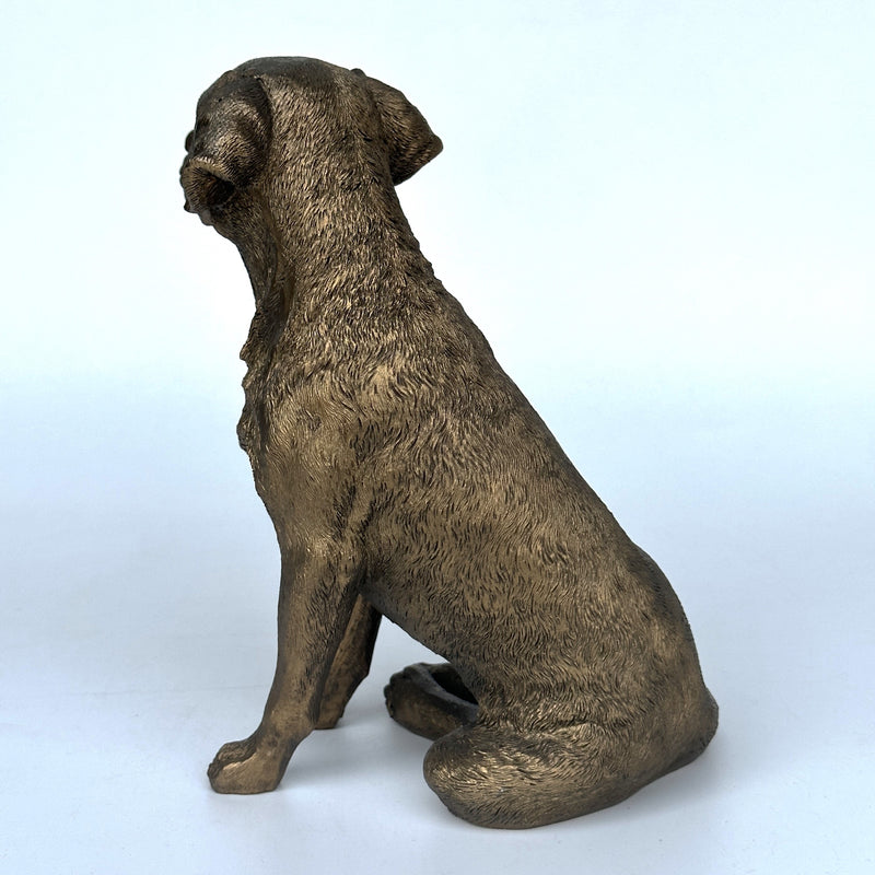 Labrador figurine, Leonardo Reflections Bronzed range, height 16cm, gift boxed