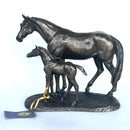 Large (27cm) Harriet Glen Mare & Foal figurine bronze sculpture ornament horse lover gift