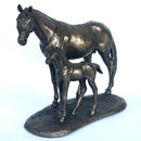 Large (27cm) Harriet Glen Mare & Foal figurine bronze sculpture ornament horse lover gift