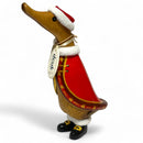 DCUK Traditional Christmas Ducklings made from hand crafted wood, with name tag