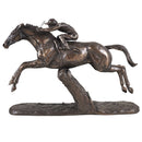 Istabraq the champion hurdler racehorse figurine designed by Harriet Glen, in solid cold cast bronze