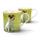 Leonardo quality Jack Russell Terrier fine china mug with all round print, in coloured gift box, great Jack Russell lover gift