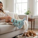 Women's  King Charles Spaniel Socks, lovely vibrant colours, soft combed cotton, one size
