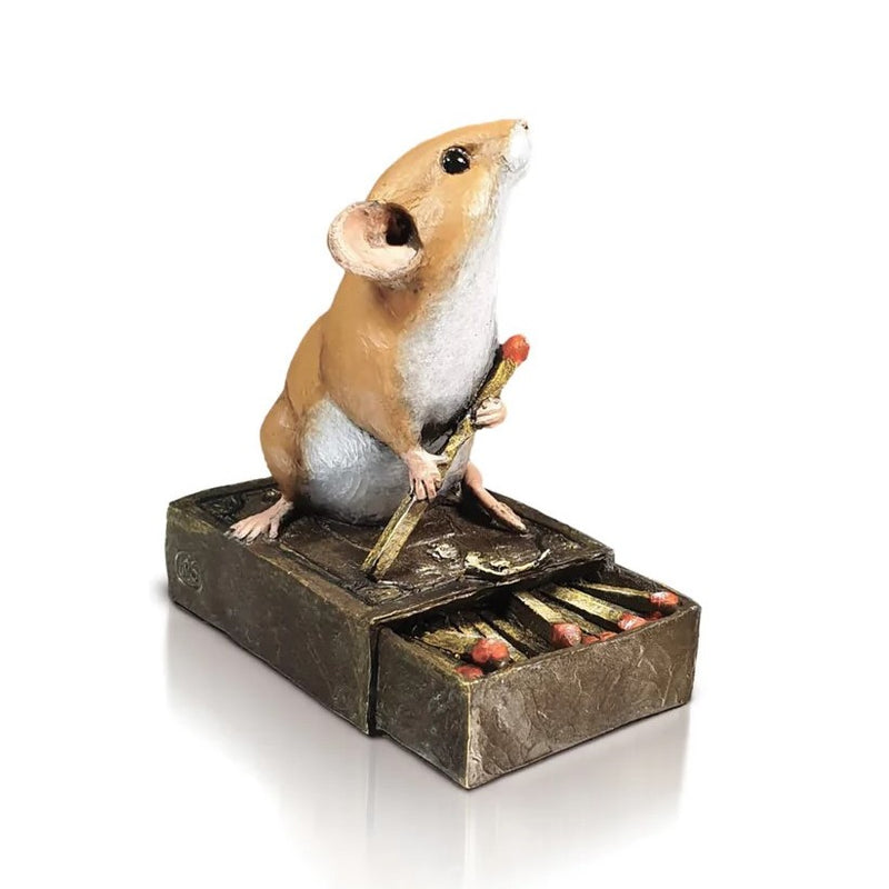 Richard Cooper Studio Bronze Mouse on Matchbox by Michael Simpson